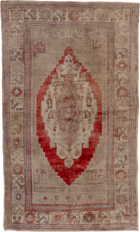 Vintage Oushak Area Rug (5' x 8')